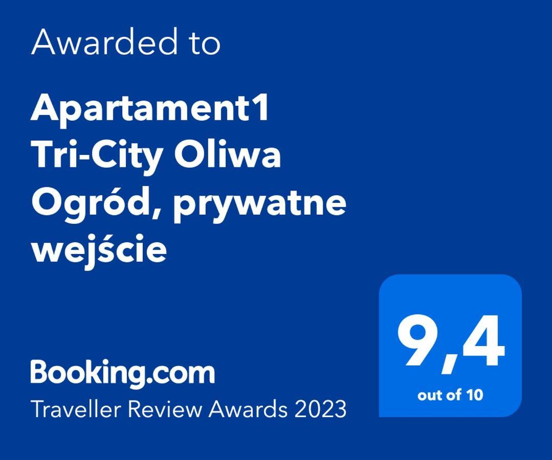 Apartament1 Tri-City Oliwa Ogrod, Prywatne Wejscie Gdańsk Buitenkant foto